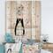 Designart - Cute Girl By The Tour Eiffel In Paris - Children's Art Print on Natural Pine Wood